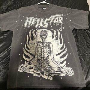 Hellstar shirt “Reach Your Inner Peace” Black/Grey Small